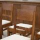 Ensemble de 6 chaises brutalistes 1960’s