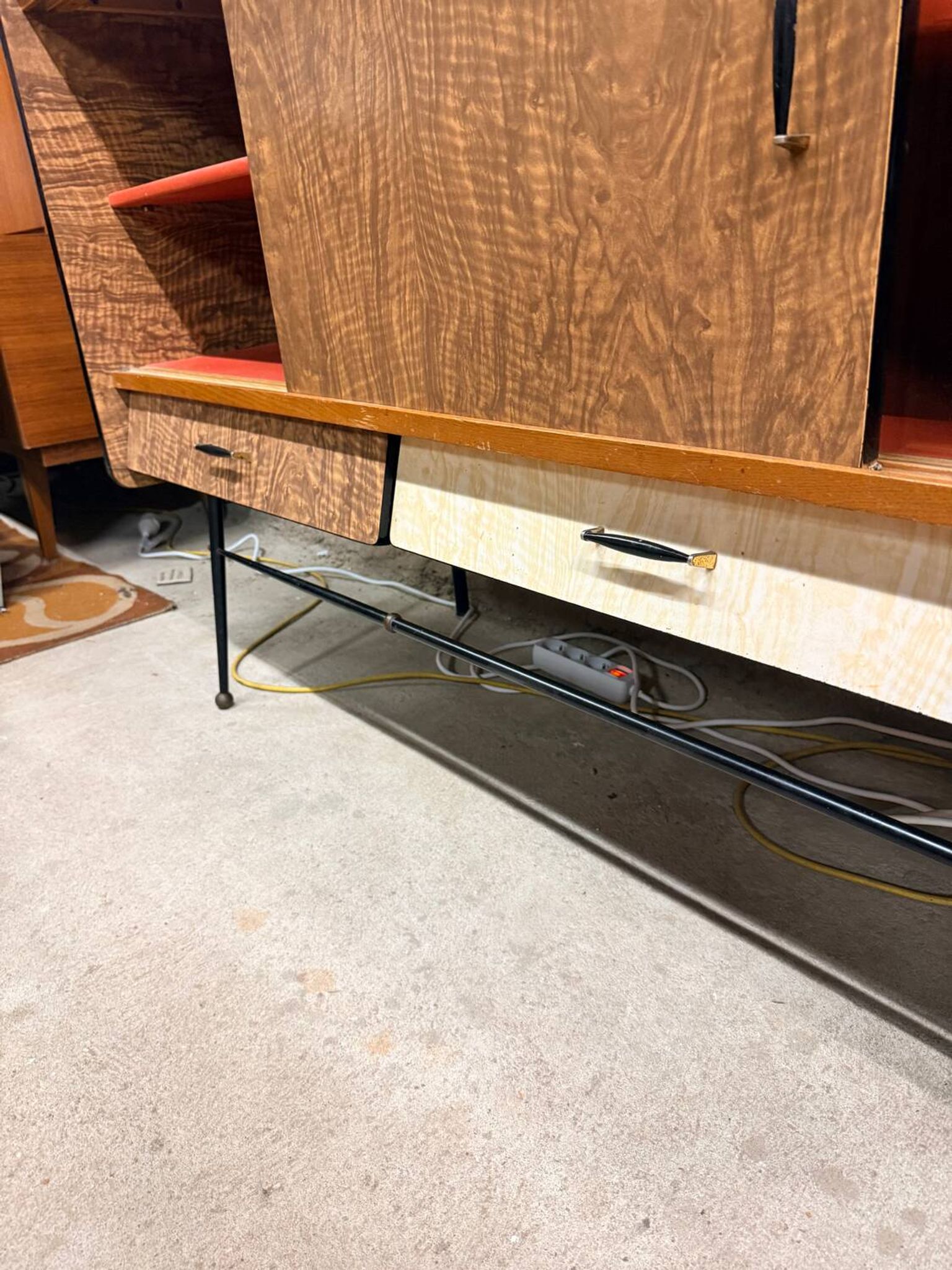Vintage Formica sideboard from the 1960s/70s, Scandinavian Midcentury modern