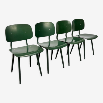 Set of 4 Vintage Revolt Chairs by Friso Kramer for Ahrend de Cirkel, Netherlands, 1960s