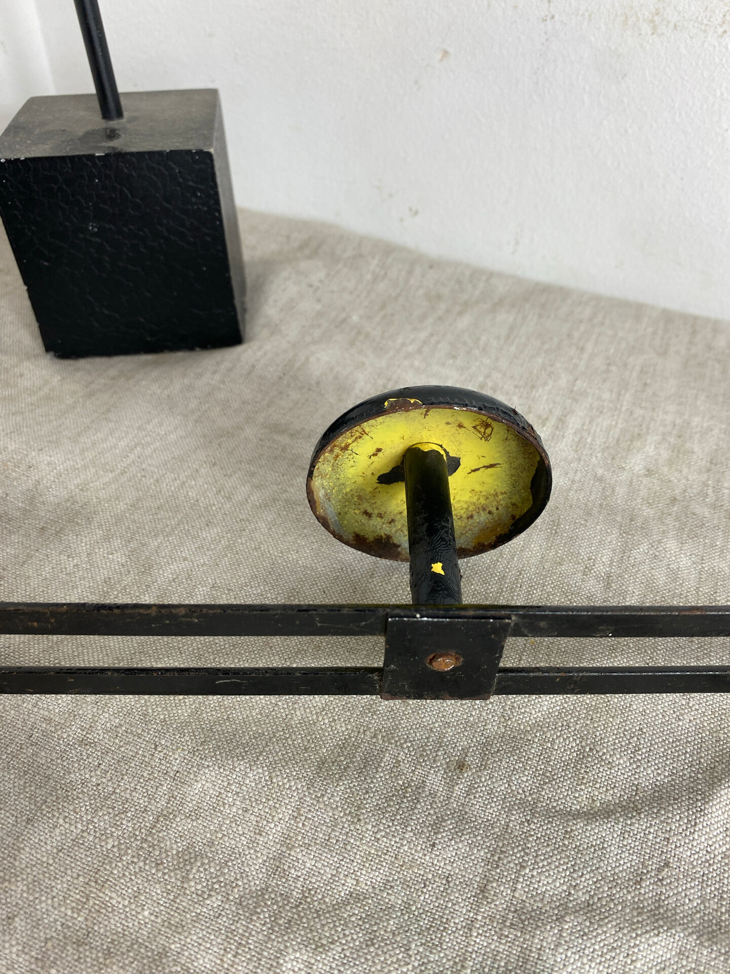 Vintage metal wall coat rack