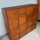 Large vintage wooden locker cabinet