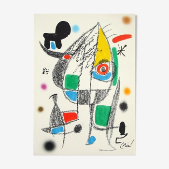 Lithographie originale Joan Miro, Maravillas con variaciones acrosticas 20, 1975