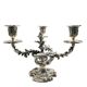 Wiskeman, pair of rococo chandelier, silver metal