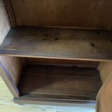 Parisian cupboard Bookcase Bonnetière glazed with small vintage tiles