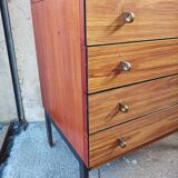 Vintage 60s display cabinet signed simat made in France