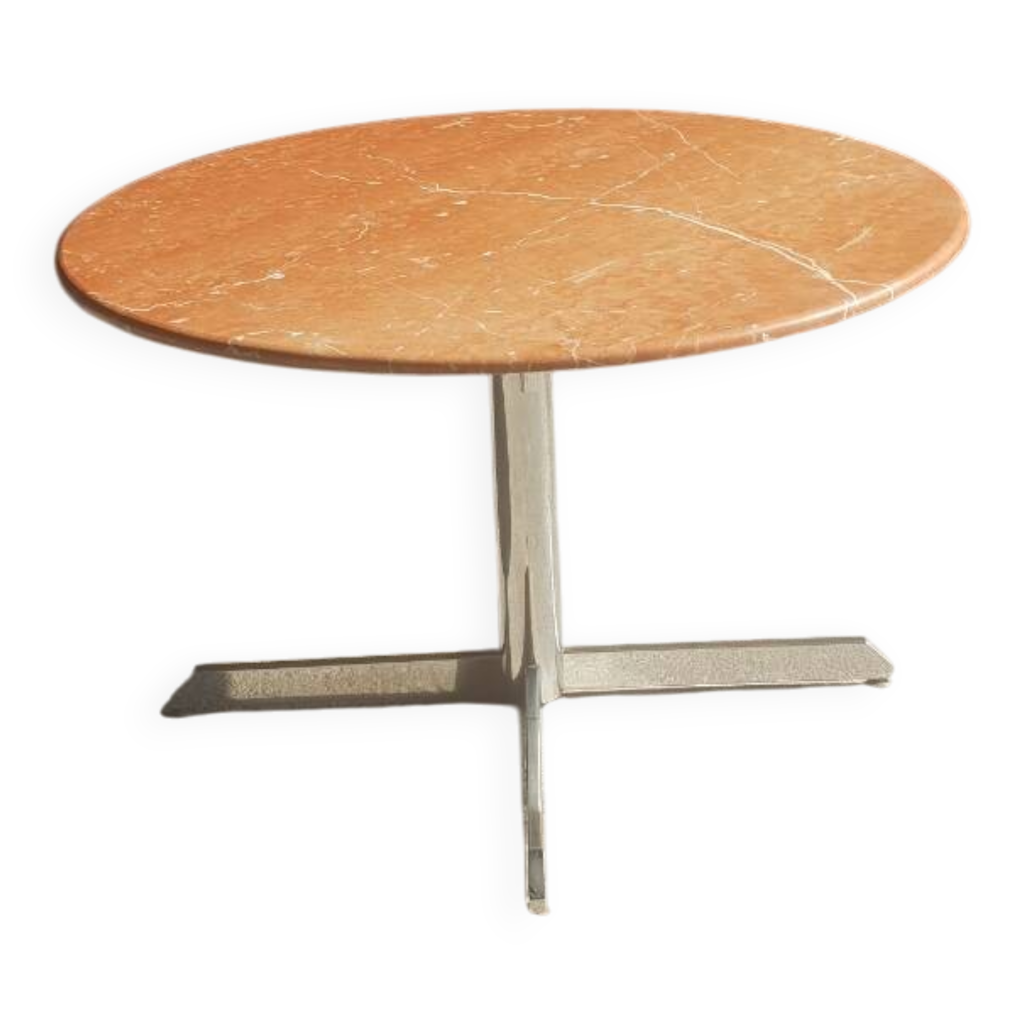 Table Roche Bobois Hauteville Ronde 120cm + 4 Chaises + 2 Rallonges - Lot Salle à Manger Gris