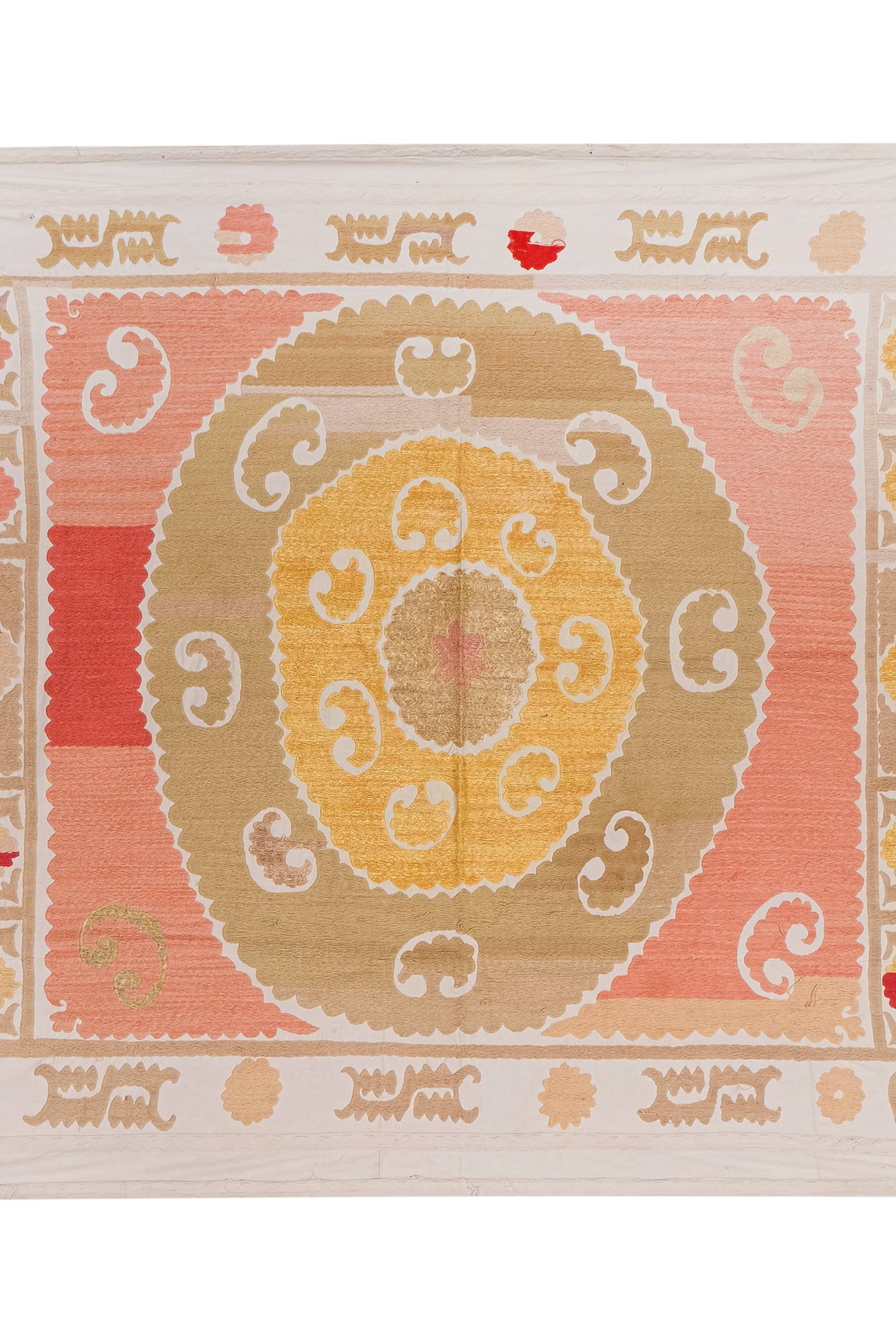 Hand knotted rug, vintage Turkish rug 117x151 cm