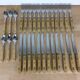 Nontron cutlery 12 knives 12 forks 6 wooden and stainless steel spoons