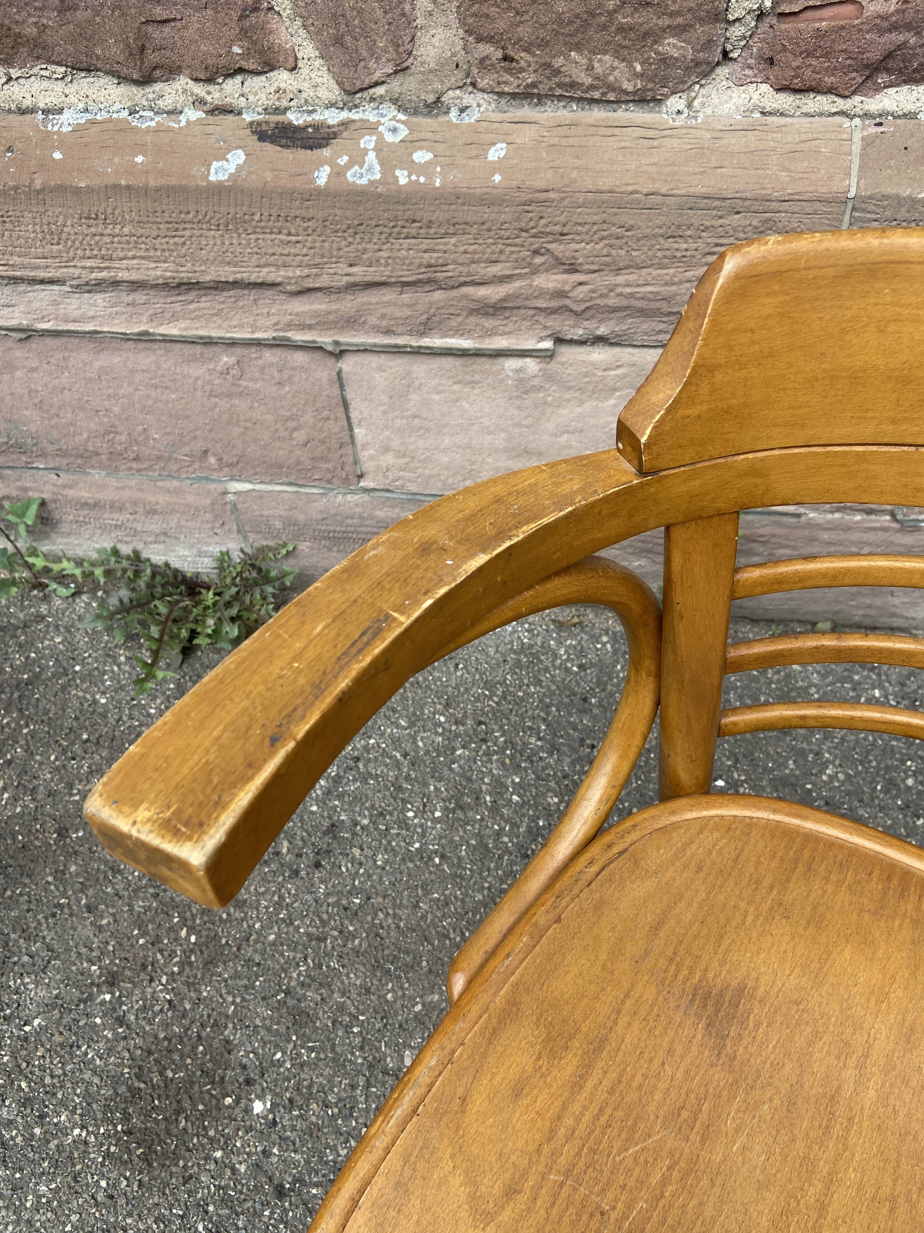 Office chair Curved wood Viennese type