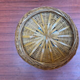 Cache pot rotin vintage