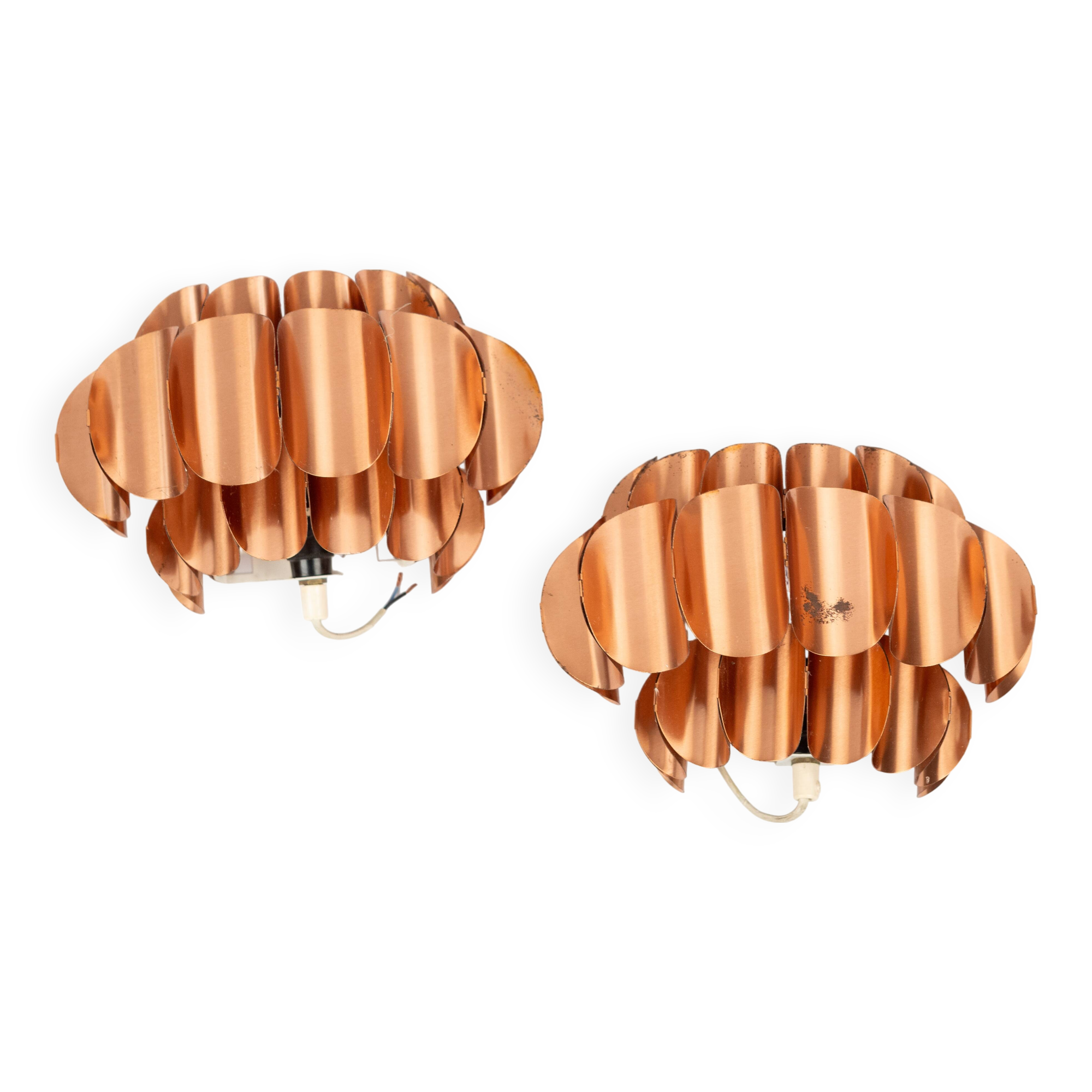 Paire d'appliques vintage de Thorsten Orrling, Hans-Agne Jakobsson, 1960