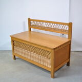Rattan chest bench 1970