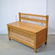 Banc coffre en rotin 1970