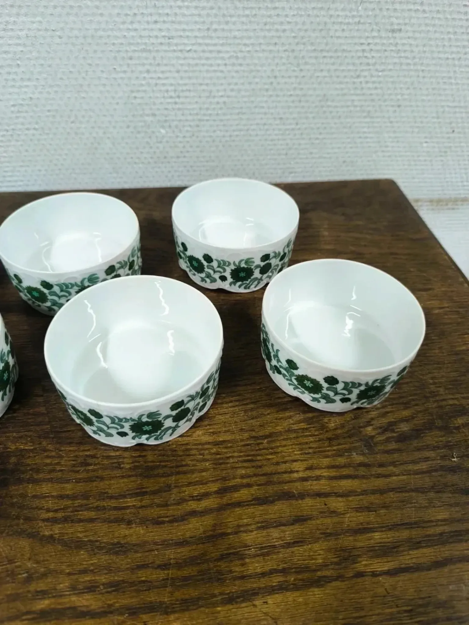6 Rosenthal Monbijou ramekins with Giscard decoration, vintage porcelain.