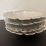 Aluminum scallop butter dishes