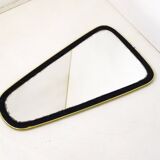 Quilted leather mirror
