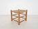 Vintage rattan and wooden stool, France, 1960's