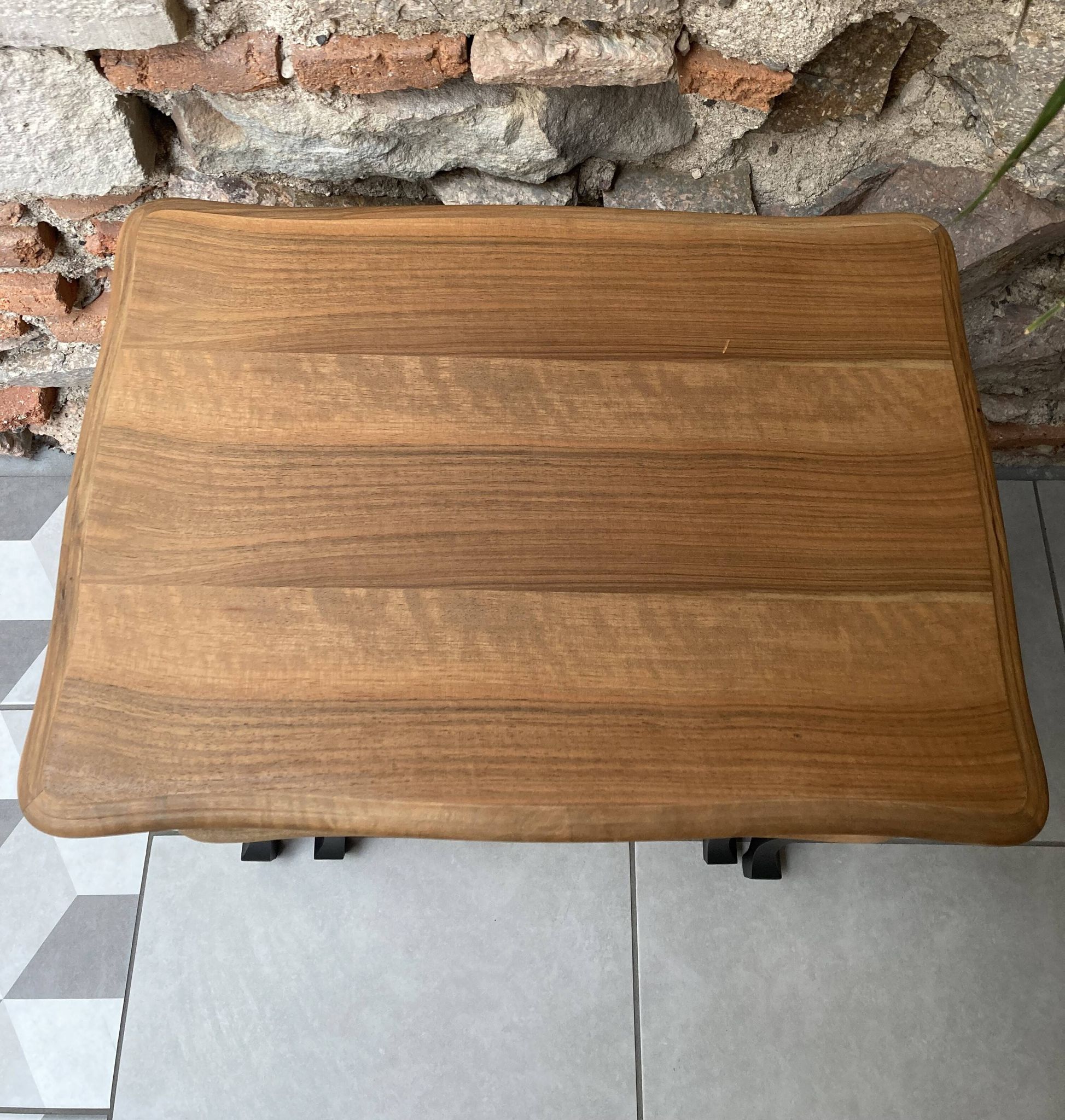 Duo tables gigognes noir et bois