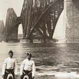 Old photography stereo, stereograph, luxury albumine 1903 Great Bridge Scotland