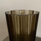 1970 smoked glass vase