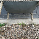 Small painted wooden bench