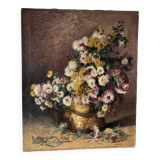Flowers in a cauldron