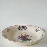 Large hollow dish Digoin Sarreguemines model Agreste, 1960