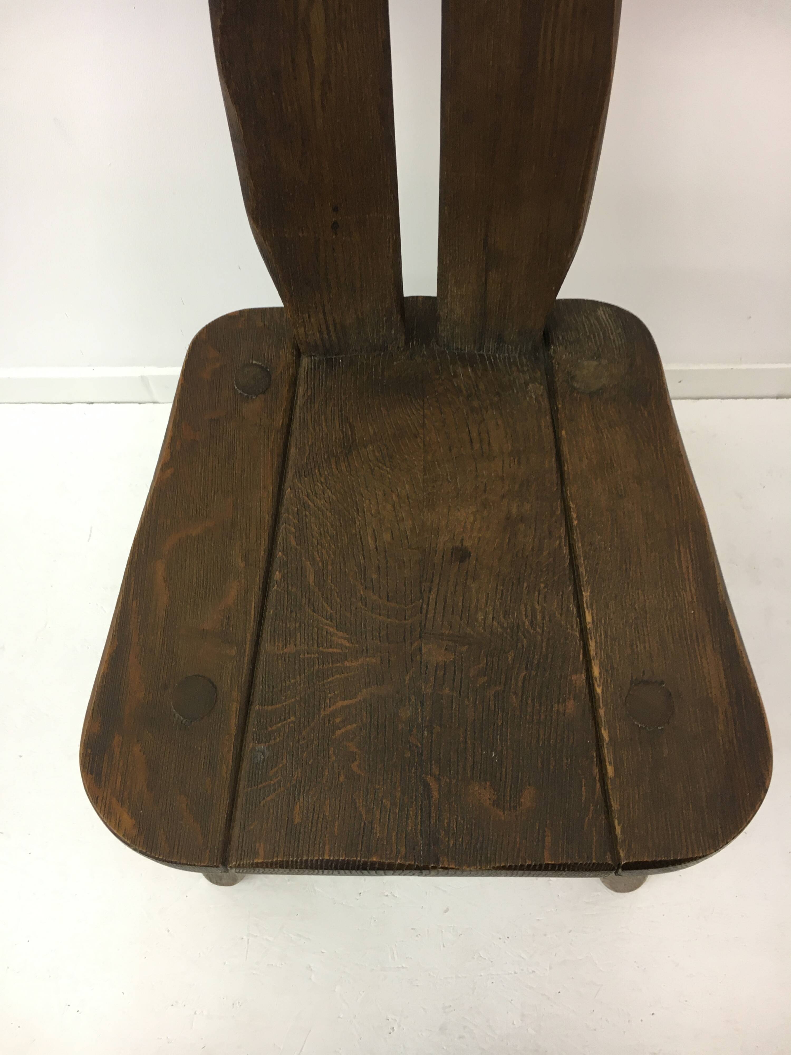 Set of 4 Belgian Brutalist Dining Chairs from De Puydt, 1970’s