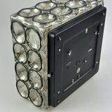 60s 70s ceiling lamp Glashütte Limburg Germany Plafoniere glass & metal