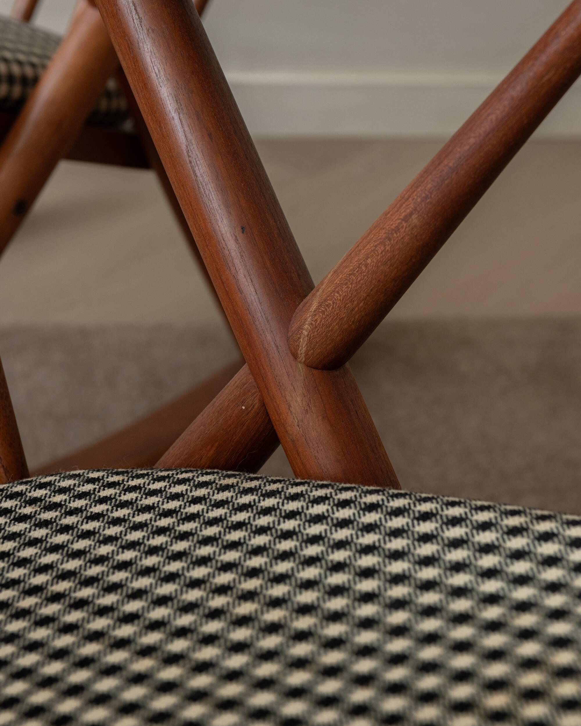Vintage Teak Rocking Chairs Model 182 Frank Reenskaug Bramin, 1950s, Set 2