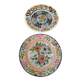 Assiettes majolique signées Pascual Zorrilla