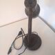 Vintage Brown Metal Desk Lamp Mid-Century Modern Flexible Table Light