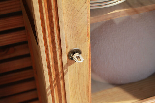 Art Deco oak hosiery