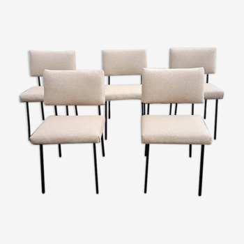 Set de 5 chaises de Gérard Guermonprez 1957