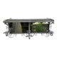 Wall coat rack, wrought iron hook with vintage mirror.