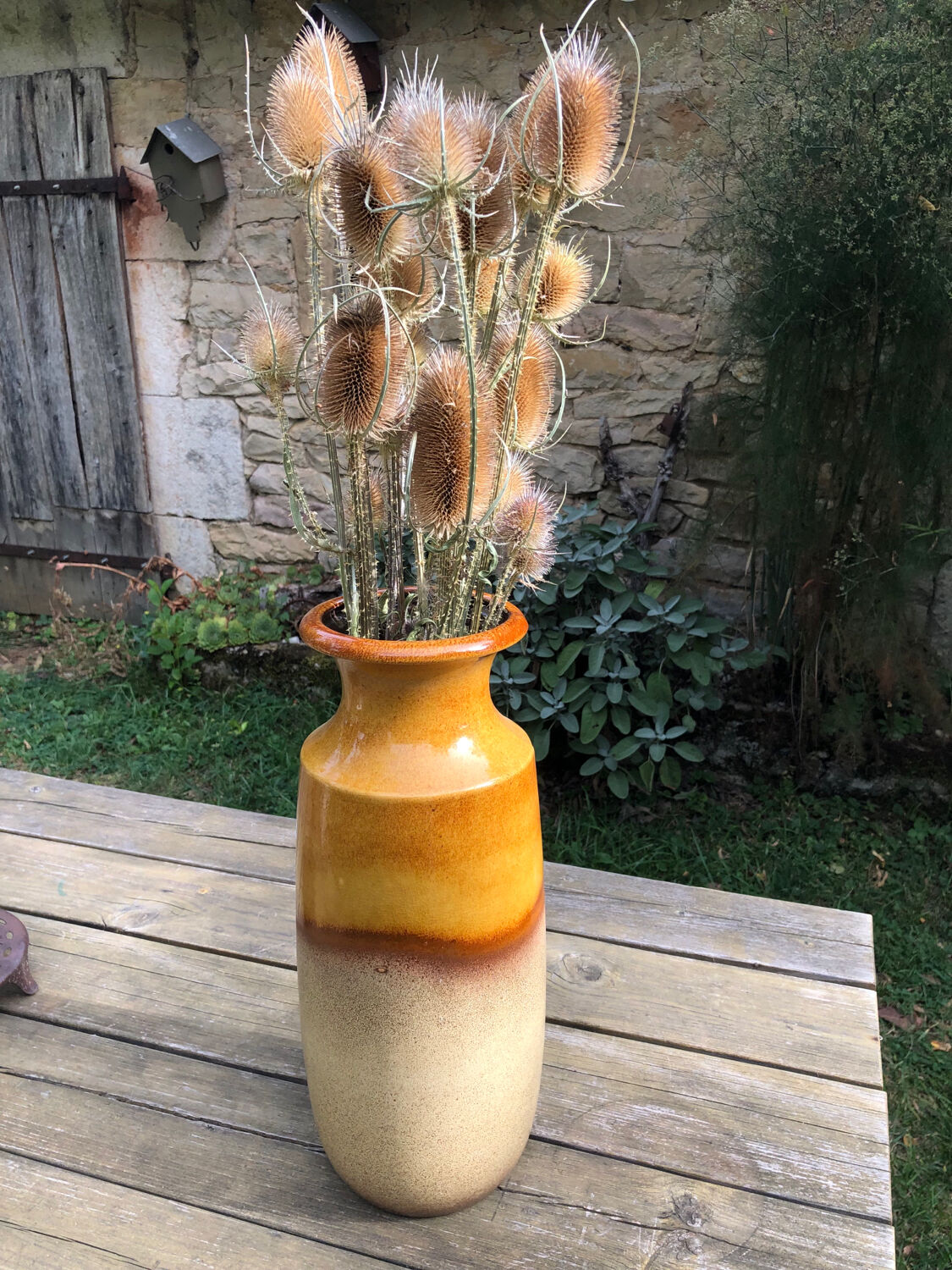 Enamelled vase W. Germany