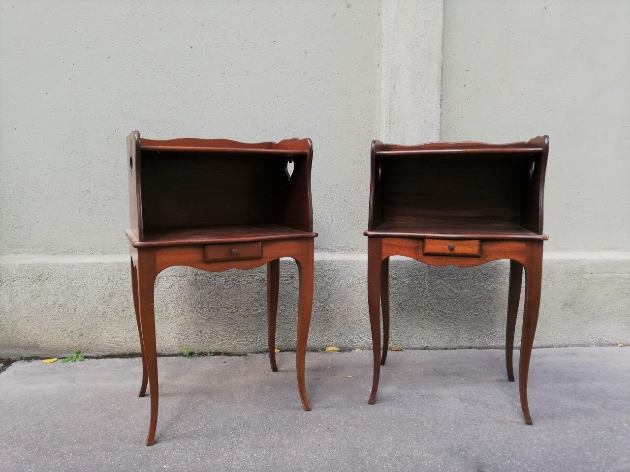 Pair of vintage bedside tables