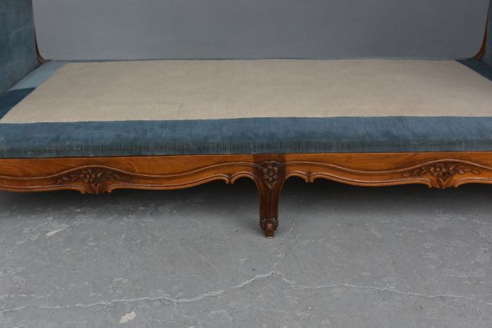 St. Louis XV-style walnut sofa late 19th century