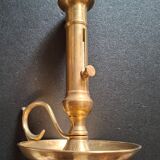 Vintage candlestick in solid bronze