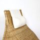 Chaise longue en rotin
