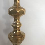 Pair of Victorian candle holders in gilded bronze