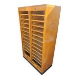 Double-panel wooden filing cabinet