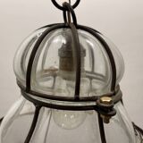 Large Murano Glass Wrought Iron Light Pendant 1950’s