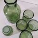 Carafe and matching tumblers in molded glass