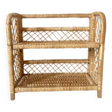 Vintage rattan shelf