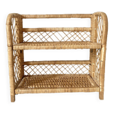 Vintage rattan shelf