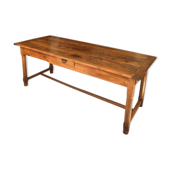 19th-century cherry farm table