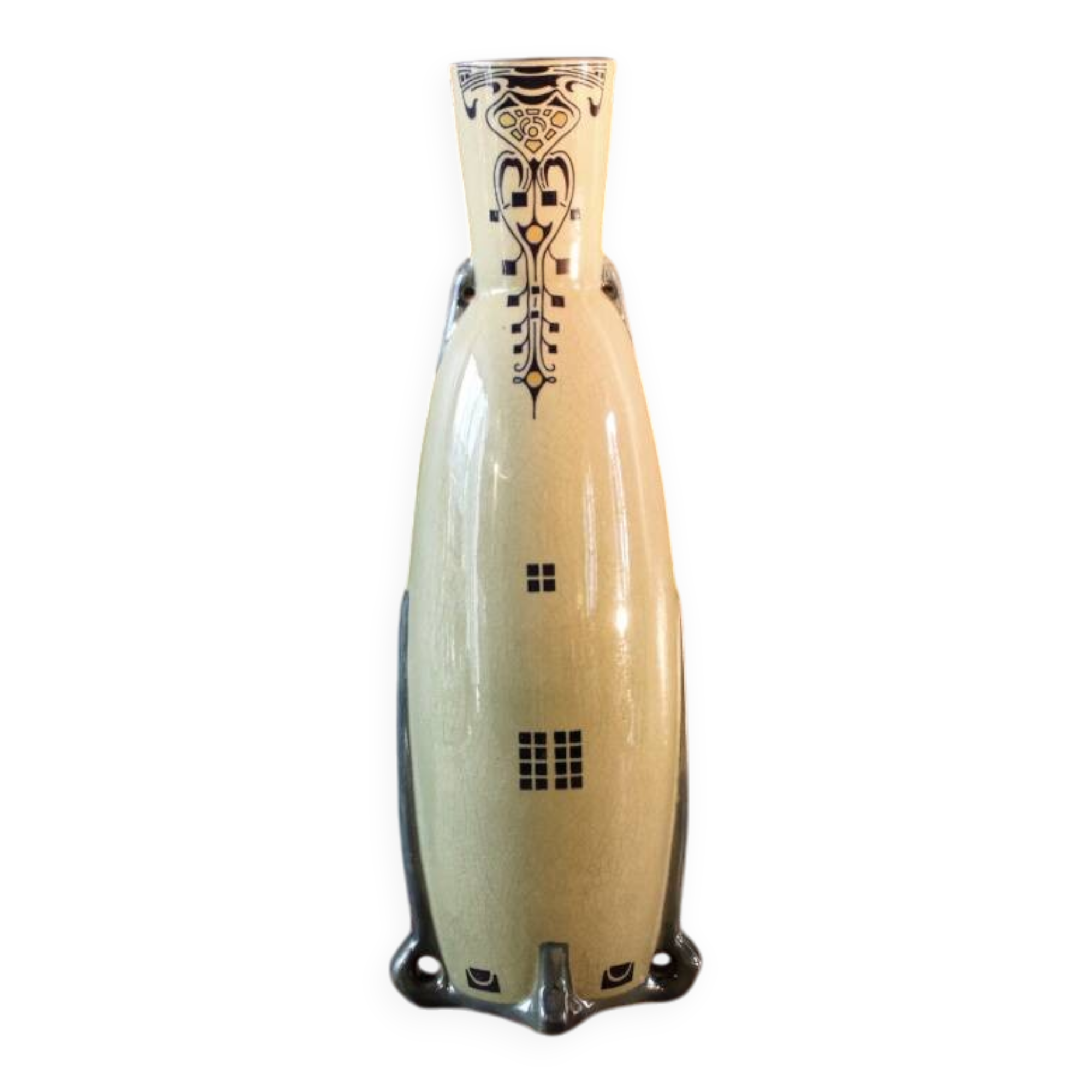 Art Deco vase, Fives Lille, Gustave de Bruyn