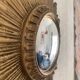 Vintage mirror 1960 sun witch gold resin - 31 cm