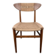 Chaise en teck et corde par Hans J. Wegner, Danemark, 1950